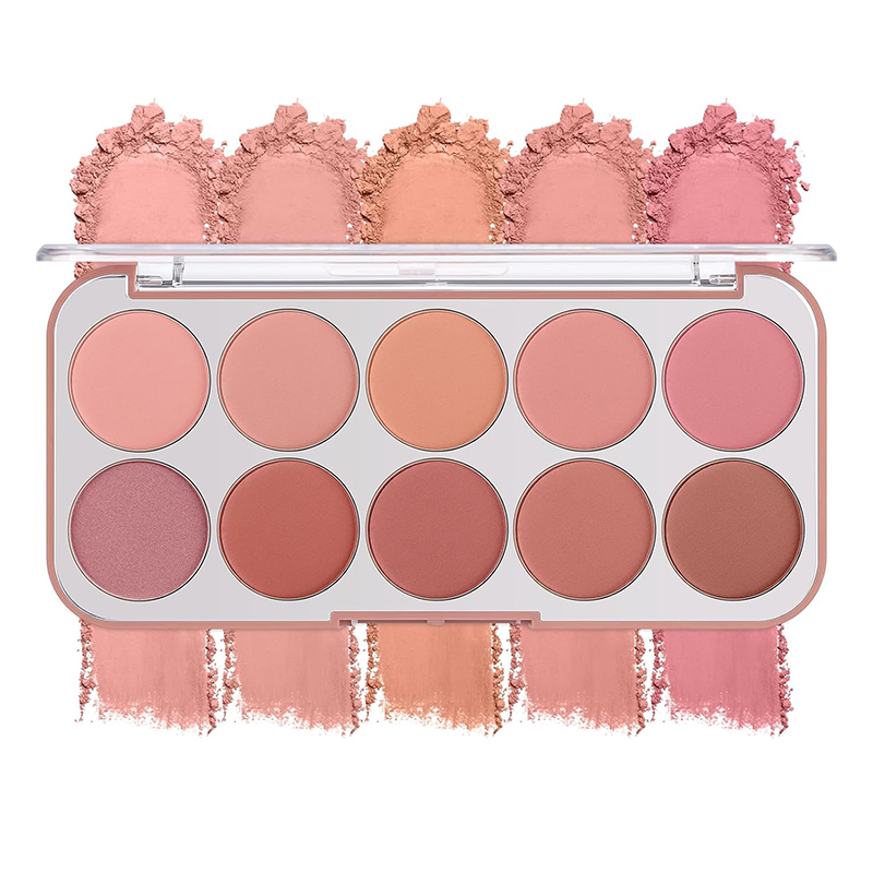10-Color Blush Palette OEM Manufacturing Factory
