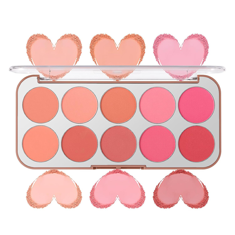 10-Color Blush Palette OEM Manufacturing Factory