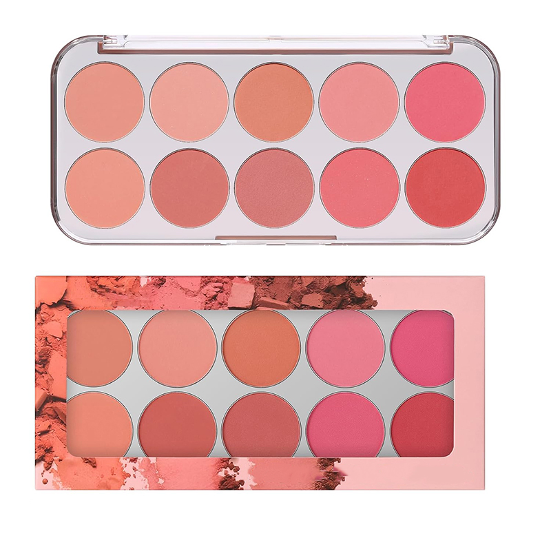 10-Color Blush Palette OEM Manufacturing Factory