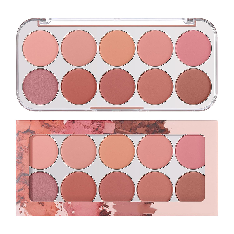 10-Color Blush Palette OEM Manufacturing Factory
