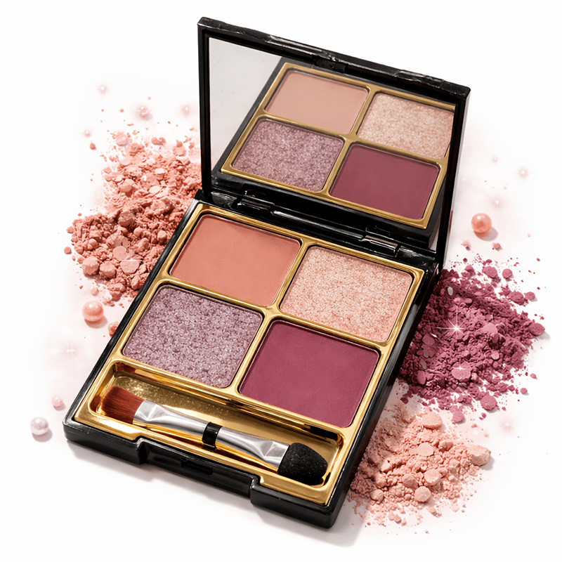 Private Label 4 Color Shimmer Eyeshadow Palette
